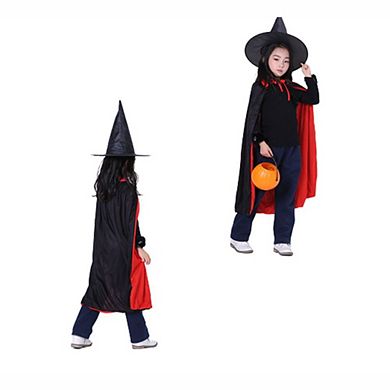 Halloween Cloak, Unisex Velvet Hooded Cape Halloween Costume