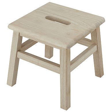 eHemco Solid Hardwood Wooden Step Stool for Adults and Kids with 200 lb. Load Capacity, Set of 2