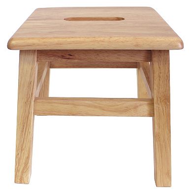 eHemco Solid Hardwood Wooden Step Stool for Adults and Kids with 200 lb. Load Capacity, Set of 2