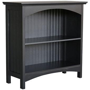 Ehemco 2 tier Bookcase With 2 Arched Supports