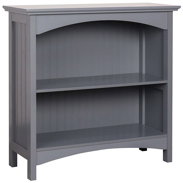 Ehemco 2 Tier Bookcase With 2 Arched Supports - Gray