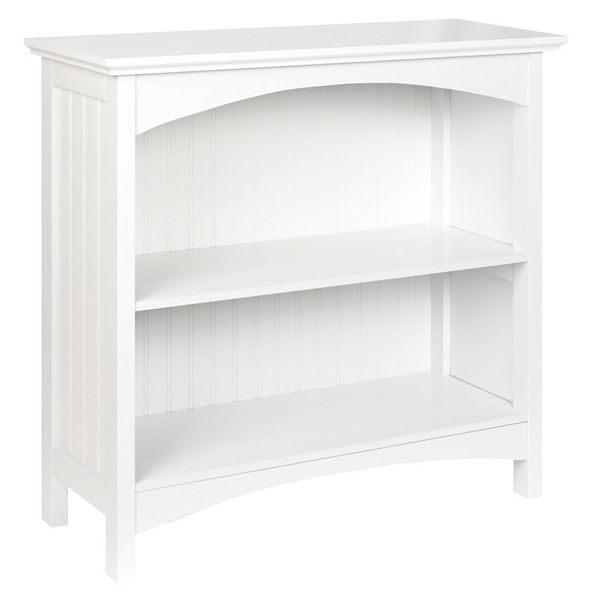 Ehemco 2 Tier Bookcase With 2 Arched Supports - White