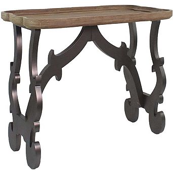 eHemco Ancient Style Coffee Table Sofa Table Side Table with Tray Top