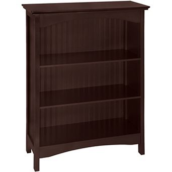 Ehemco 3 tier Bookcase With 2 Arched Supports
