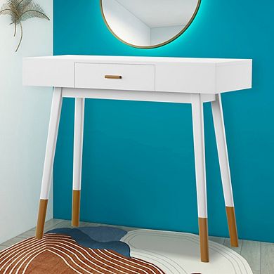 eHemco Euro Console Sofa Table with Drawer for Hallway and Living Room