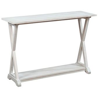 eHemco X-Farmhouse Console Table Side Table with Storage Shelf