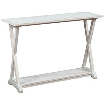 eHemco X-Farmhouse Console Table Side Table with Storage Shelf