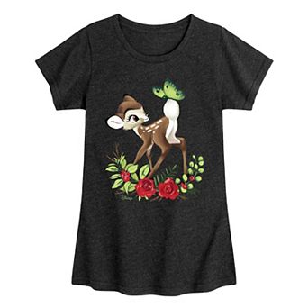 Disney's Bambi Girls 7-16 Botanical Butterfly Graphic Tee