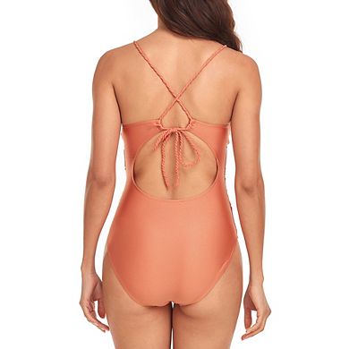 Women's One Piece Swimsuit Tummy Control Bathing Suit Spaghetti Strap Swimwear