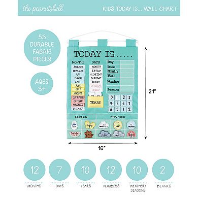 The Peanutshell Children's Learning Calendar, Teal