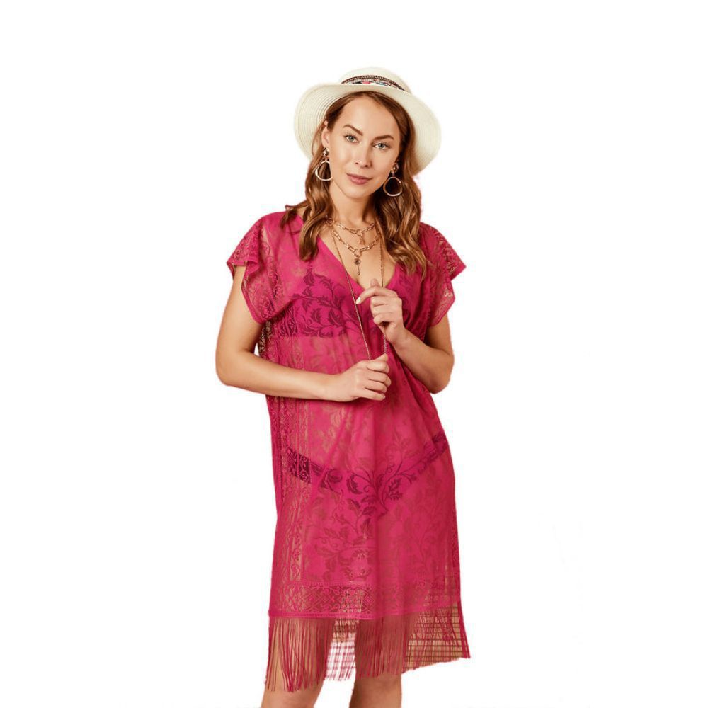 Petite Lands' End UPF 50 Tummy Control Surplice One-Piece Swim Dress