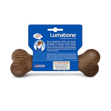 Lumabone Medium Bulkster Bacon Chew Toy