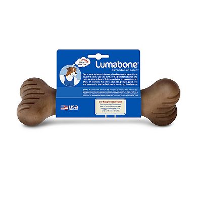 Lumabone Medium Bulkster Bacon Chew Toy