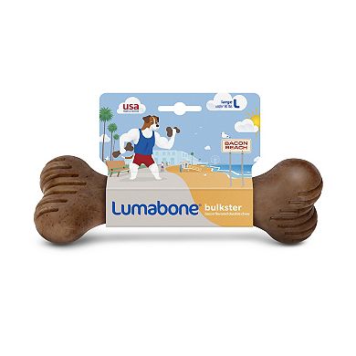 Lumabone Medium Bulkster Bacon Chew Toy