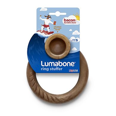 Lumabone Medium Ring Bacon Chew Toy