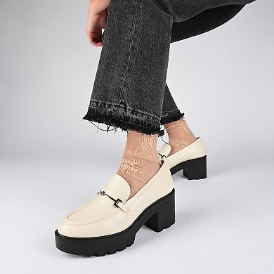 Journee Collection Kezziah Tru Comfort Foam™ Women's Heeled Loafers
