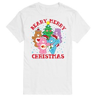 Big & Tall Care Bears Beary Merry Christmas Graphic Tee