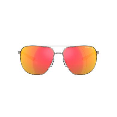 Men's Armani Exchange 0AX2047S 63mm Mirrored Round Sunglasses