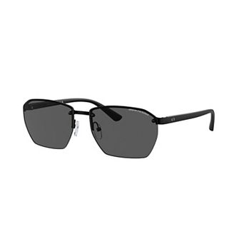 Men's Armani Exchange 0AX2048S 59mm Rectangle Sunglasses