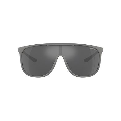 Men's Armani Exchange 0AX4137SU 35mm Mirrored Square Sunglasses