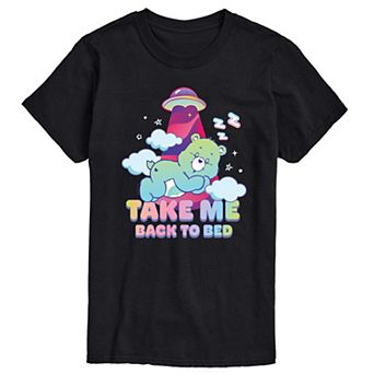 Big & Tall Care Bears Take Me Back To Bed UFO Graphic Tee