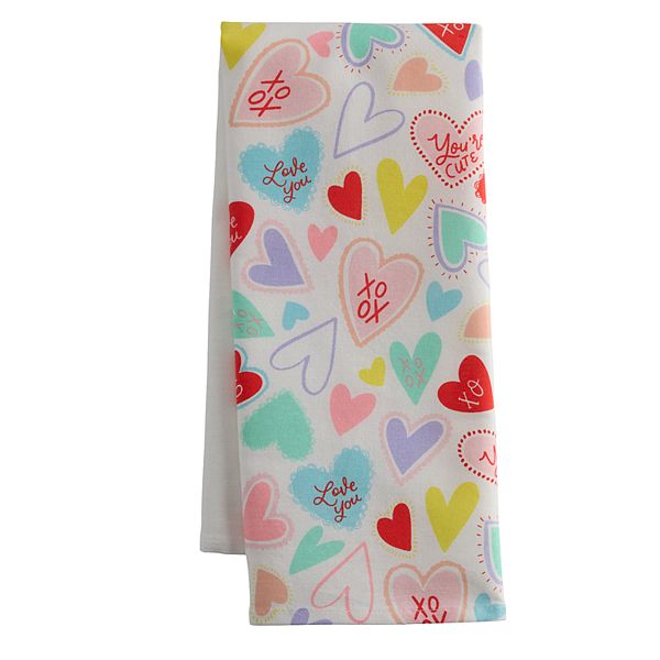 Design Clique Fun Hearts Tea Towel