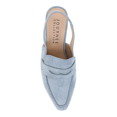 Women's Journee Tru Comfort Foam Amory Kitten Heel Sling Back Loafer Style Pumps