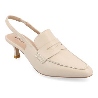 Women's Journee Tru Comfort Foam Amory Kitten Heel Sling Back Loafer Style Pumps