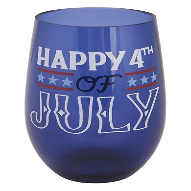 Celebrate Together™ Americana 4-Piece 4th of July Sentiment Stemless Wine Glass Set