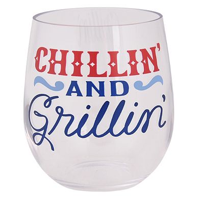 Celebrate Together™ Americana 4-Piece 4th of July Sentiment Stemless Wine Glass Set