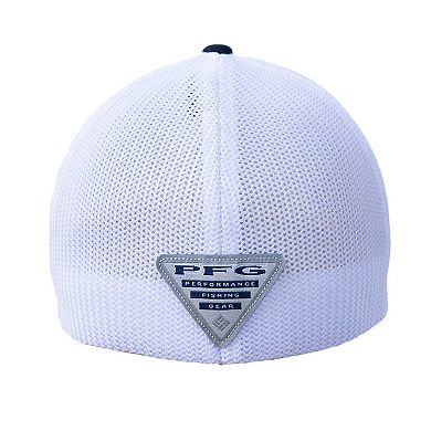 Men's Columbia Navy Dallas Cowboys Fish Flag Texas Flex Hat