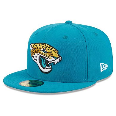 Men's New Era Teal Jacksonville Jaguars Main Patch 59FIFTY Fitted Hat