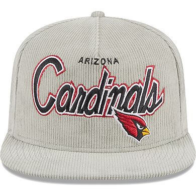 Men's New Era Gray Arizona Cardinals Super Bowl XLIII Cord Golfer Snapback Hat