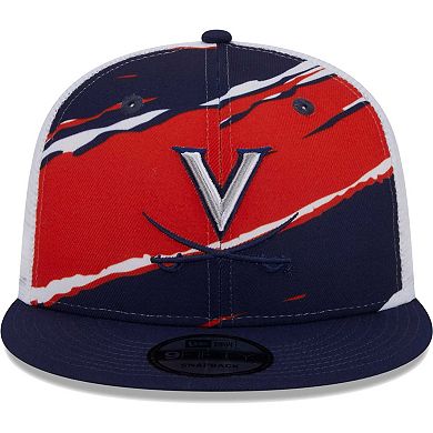 Men's New Era Navy Virginia Cavaliers Tear Trucker 9FIFTY Snapback Hat