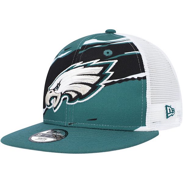 Youth New Era Midnight Green Philadelphia Eagles Tear 9FIFTY Snapback Hat