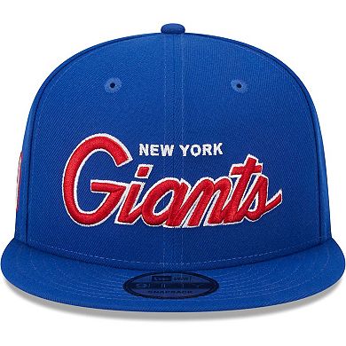 Men's New Era Royal New York Giants Main Script 9FIFTY Snapback Hat