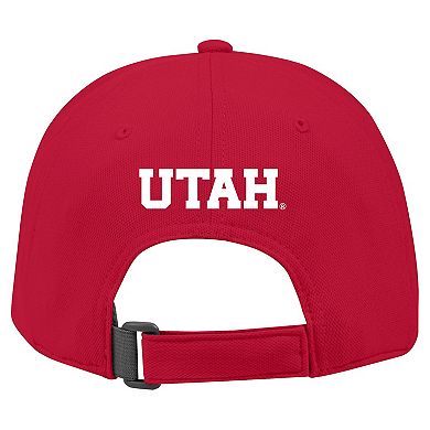 Youth Under Armour Red Utah Utes Blitzing Accent Performance Adjustable Hat