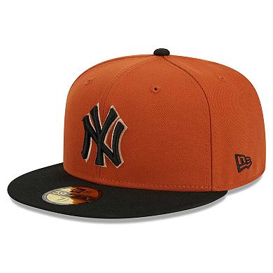 Men's New Era Orange/Black New York Yankees 59FIFTY Fitted Hat