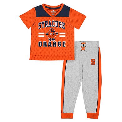 Toddler Colosseum Orange/Heather Gray Syracuse Orange Ka-Boot-It Jersey & Pants Set