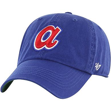 Men's '47 Royal Atlanta Braves Sure Shot Classic Franchise Fitted Hat