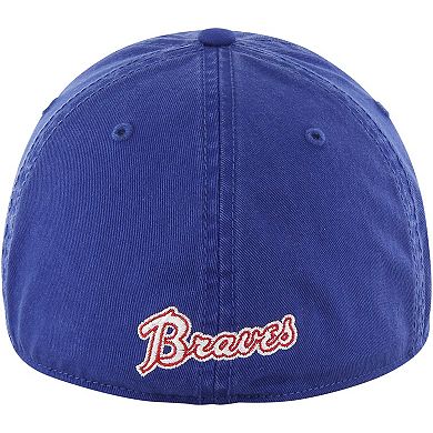 Men's '47 Royal Atlanta Braves Sure Shot Classic Franchise Fitted Hat