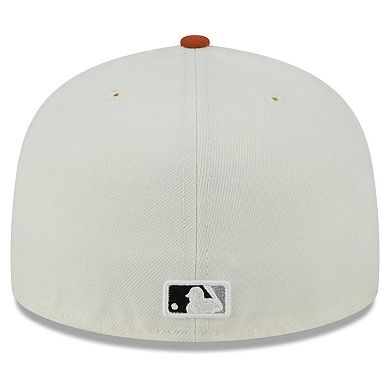 Men's New Era Cream/Orange New York Yankees 59FIFTY Fitted Hat