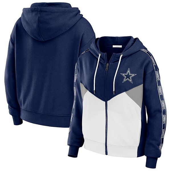 Women's WEAR by Erin Andrews Navy/White Dallas Cowboys Plus Size Color ...