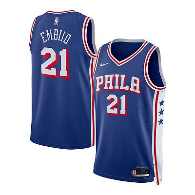 Youth Nike Joel Embiid Royal Philadelphia 76ers Swingman Jersey