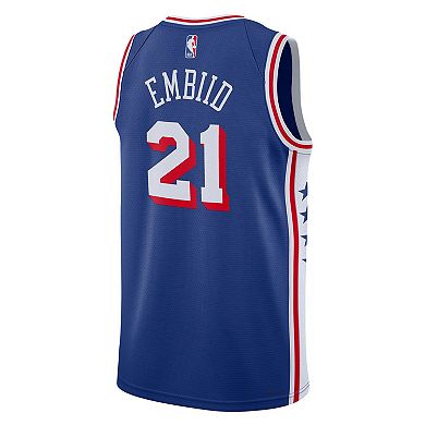 Youth Nike Joel Embiid Royal Philadelphia 76ers Swingman Jersey - Icon Edition