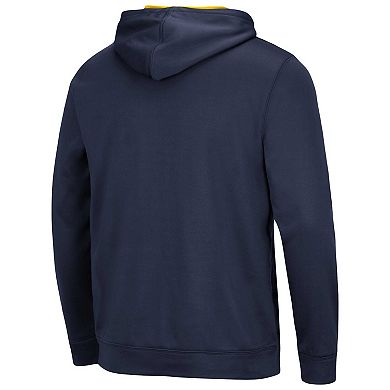 Men's Colosseum Navy Michigan Wolverines ResistanceÂ Pullover Hoodie