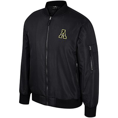 Men's Colosseum Black Appalachian State Mountaineers Full-Zip