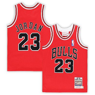 Toddler Mitchell & Ness Michael Jordan Red Chicago Bulls 1997/98 Hardwood Classics Authentic Jersey