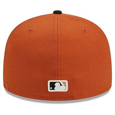 Men's New Era Orange/Black Los Angeles Dodgers 59FIFTY Fitted Hat