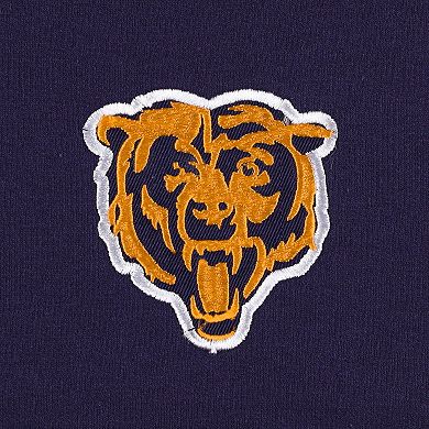 Men's Profile Navy Chicago Bears Big & Tall Fleece Quarter-Zip Jacket